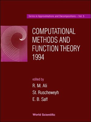 cover image of Computational Methods and Function Theory 1994--Proceedings of the Conference